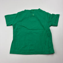 Load image into Gallery viewer, Boys Baby Biz, green cotton t-shirt / top, GUC, size 0000,  