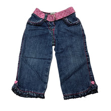 Load image into Gallery viewer, Girls Target, blue denim pants, elasticated, GUC, size 0,  