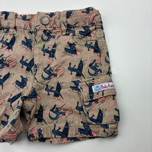 Load image into Gallery viewer, Boys Pumpkin Patch, cotton cargo shorts, adjustable, crocodile, GUC, size 000,  