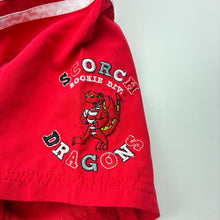 Load image into Gallery viewer, Unisex NRL Supporter, St George Dragons lightweight shorts, elasticated, EUC, size 1,  