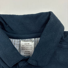 Load image into Gallery viewer, Boys Max and Tilly, blue soft stretchy polo shirt / top, GUC, size 000,  