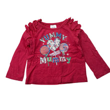 Load image into Gallery viewer, Girls Tiny Little Wonders, pink cotton long sleeve t-shirt / top, GUC, size 000,  