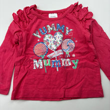 Load image into Gallery viewer, Girls Tiny Little Wonders, pink cotton long sleeve t-shirt / top, GUC, size 000,  