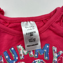 Load image into Gallery viewer, Girls Tiny Little Wonders, pink cotton long sleeve t-shirt / top, GUC, size 000,  