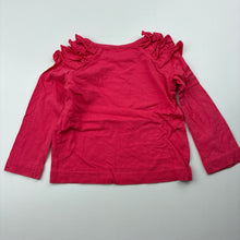 Load image into Gallery viewer, Girls Tiny Little Wonders, pink cotton long sleeve t-shirt / top, GUC, size 000,  
