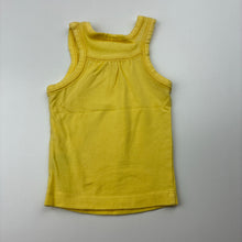 Load image into Gallery viewer, Girls Dymples, yellow singlet / tank top,heart, GUC, size 000,  