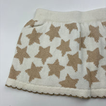 Load image into Gallery viewer, Girls TJX, cotton &amp; metallic knit skirt, elasticated, EUC, size 1-2,  