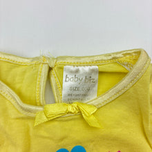 Load image into Gallery viewer, Girls Baby Biz, yellow cotton t-shirt / top, heart, GUC, size 000,  