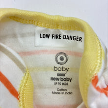 Load image into Gallery viewer, Unisex Target, striped cotton bodysuit / romper, EUC, size 0000,  