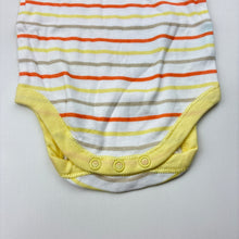 Load image into Gallery viewer, Unisex Target, striped cotton bodysuit / romper, EUC, size 0000,  