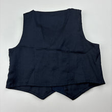 Load image into Gallery viewer, Boys Mamas &amp; Papas, blue cotton pin stripe formal vest / waistcoat, EUC, size 0,  