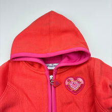 Load image into Gallery viewer, Girls First Impressions, coral fleece lined zip hooded sweater, NEW, size 00,  