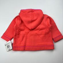 Load image into Gallery viewer, Girls First Impressions, coral fleece lined zip hooded sweater, NEW, size 00,  