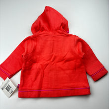Load image into Gallery viewer, Girls First Impressions, coral fleece lined zip hooded sweater, NEW, size 00,  