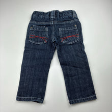 Load image into Gallery viewer, Boys Sprout, dark denim pants / jeans, elasticated, GUC, size 0,  