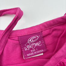 Load image into Gallery viewer, Girls Wave Zone, pink stretchy summer top, GUC, size 1,  