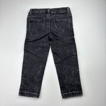 Load image into Gallery viewer, Unisex Kids &amp; Co Baby, knit stretch denim jeans, adjustable, GUC, size 1,  