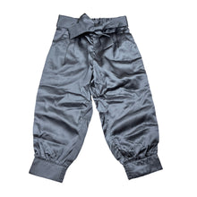 Load image into Gallery viewer, Girls Stix n Stones, dark grey satin feel lightweight pants, EUC, size 2,  