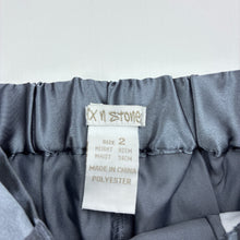 Load image into Gallery viewer, Girls Stix n Stones, dark grey satin feel lightweight pants, EUC, size 2,  