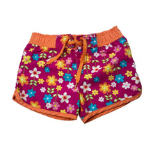 Load image into Gallery viewer, Girls Wave Zone, floral lightweight shorts / board shorts, GUC, size 00,  