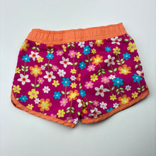 Load image into Gallery viewer, Girls Wave Zone, floral lightweight shorts / board shorts, GUC, size 00,  