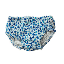 Load image into Gallery viewer, Unisex Rashoodz, blue &amp; white swim nappy / bottoms, 7-9kg, EUC, size 00,  