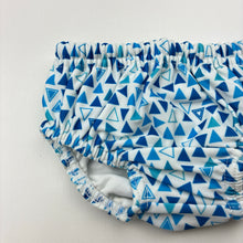 Load image into Gallery viewer, Unisex Rashoodz, blue &amp; white swim nappy / bottoms, 7-9kg, EUC, size 00,  