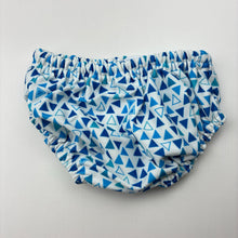 Load image into Gallery viewer, Unisex Rashoodz, blue &amp; white swim nappy / bottoms, 7-9kg, EUC, size 00,  