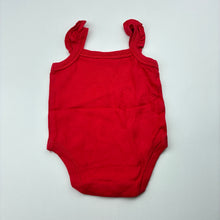 Load image into Gallery viewer, Girls Target, red cotton singletsuit / romper, EUC, size 000,  