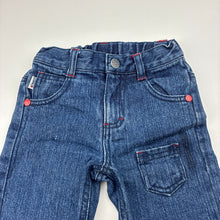 Load image into Gallery viewer, Boys Gumboots, vintage denim jeans, elasticated, GUC, size 6 months,  
