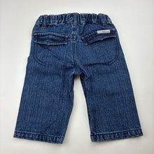 Load image into Gallery viewer, Boys Gumboots, vintage denim jeans, elasticated, GUC, size 6 months,  