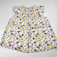 Load image into Gallery viewer, Girls Target, lined cotton tropical dress / top, L: 34cm, matching bloomers , EUC, size 00,  