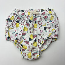 Load image into Gallery viewer, Girls Target, lined cotton tropical dress / top, L: 34cm, matching bloomers , EUC, size 00,  