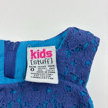 Load image into Gallery viewer, Girls Kids Stuff, cotton lined floral lace dress, GUC, size 0, L: 40cm