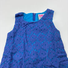 Load image into Gallery viewer, Girls Kids Stuff, cotton lined floral lace dress, GUC, size 0, L: 40cm