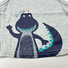 Load image into Gallery viewer, Boys Sprout, grey cotton tank top, crocodile, GUC, size 000,  