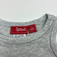 Load image into Gallery viewer, Boys Sprout, grey cotton tank top, crocodile, GUC, size 000,  