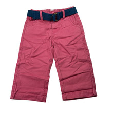 Load image into Gallery viewer, Boys Pumpkin Patch, pink cotton chino pants, adjustable + belt, EUC, size 0,  