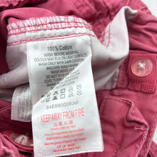 Load image into Gallery viewer, Boys Pumpkin Patch, pink cotton chino pants, adjustable + belt, EUC, size 0,  