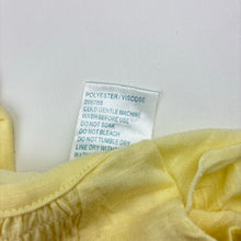 Load image into Gallery viewer, Girls Baby Baby, yellow soft feel lightweight top, GUC, size 00,  