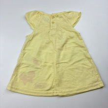 Load image into Gallery viewer, Girls Baby Baby, yellow soft feel lightweight top, GUC, size 00,  
