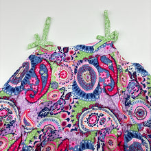 Load image into Gallery viewer, Girls Monsoon, colourful paisley summer dress, EUC, size 0, L: 45cm