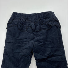 Load image into Gallery viewer, Girls Baby Baby, lined lightly wadded corduroy cotton pants,elasticated, EUC, size 00,  