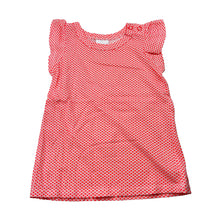 Load image into Gallery viewer, Girls Target, orange &amp; white cotton t-shirt / top, EUC, size 000,  