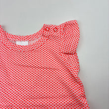 Load image into Gallery viewer, Girls Target, orange &amp; white cotton t-shirt / top, EUC, size 000,  