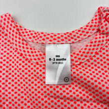 Load image into Gallery viewer, Girls Target, orange &amp; white cotton t-shirt / top, EUC, size 000,  