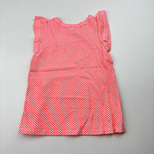 Load image into Gallery viewer, Girls Target, orange &amp; white cotton t-shirt / top, EUC, size 000,  