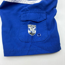 Load image into Gallery viewer, Boys NRL Official, Mascots, Brutus, Bulldogs board shorts, GUC, size 0,  