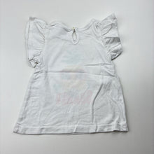 Load image into Gallery viewer, Girls Baby Berry, white cotton t-shirt / top, pineapple, FUC, size 00,  