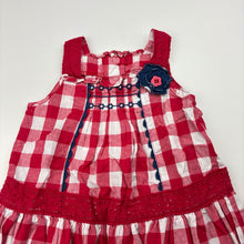 Load image into Gallery viewer, Girls Target, checked cotton summer dress, FUC, size 00, L: 36cm